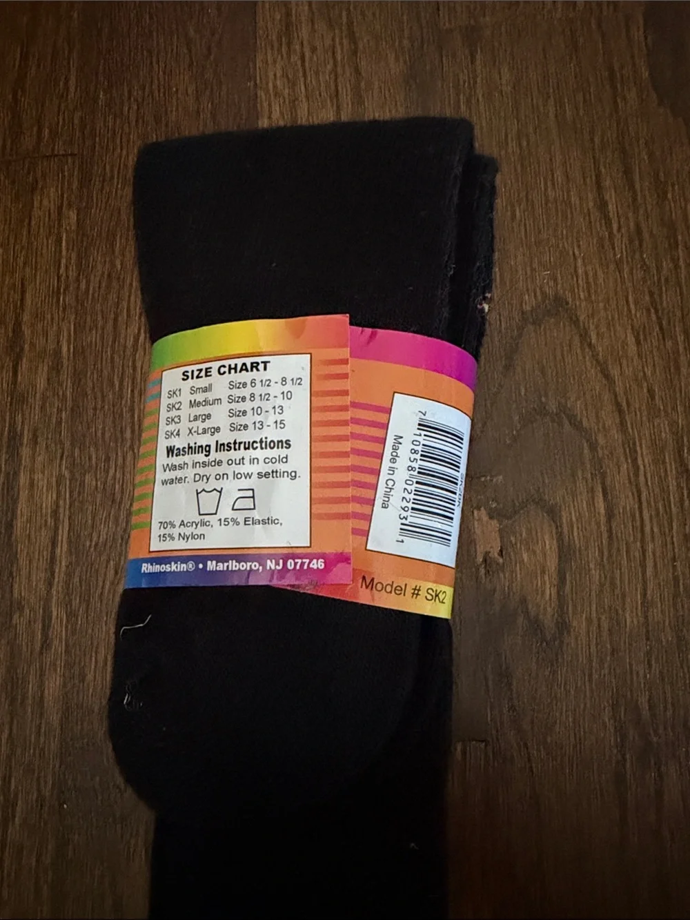 Rhino All-Sport boys Black Socks - Medium 8-10
